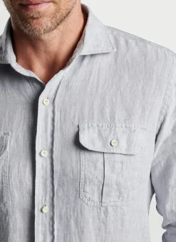 Peter Millar Sport Shirts|Lev Linen Sport Shirt