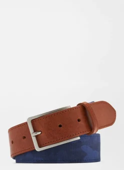 Peter Millar Belts|Linear Camo Printed Belt
