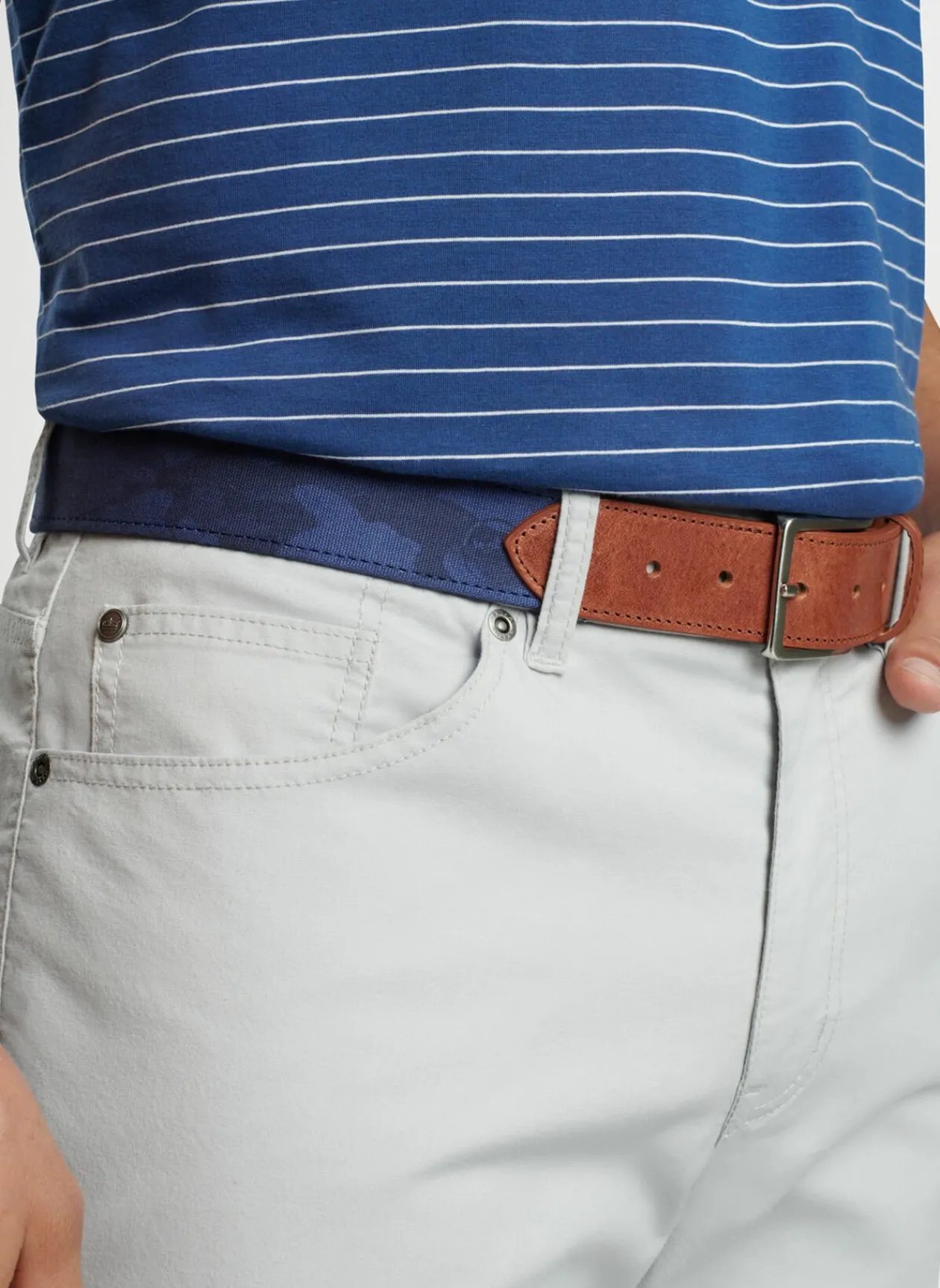 Peter Millar Belts|Linear Camo Printed Belt