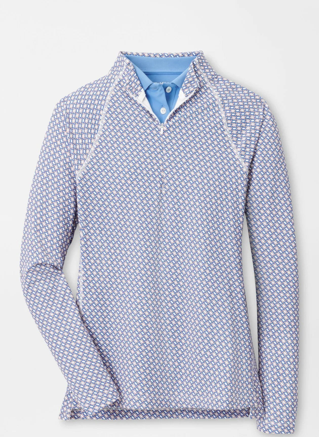 Peter Millar Pullovers & Layers|Links Print Raglan Sleeve Perth Layer