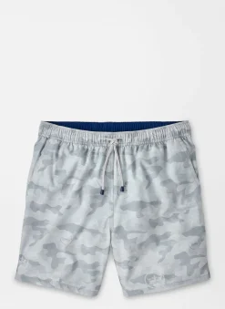 Peter Millar Swim Trunks|Logo Camo Swim Trunk