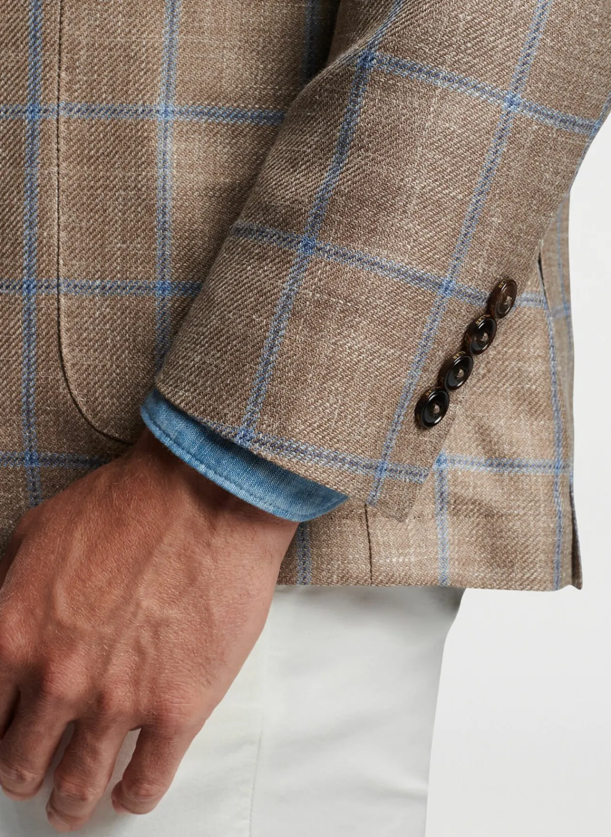 Peter Millar Sport Coats|Mason Windowpane Soft Jacket
