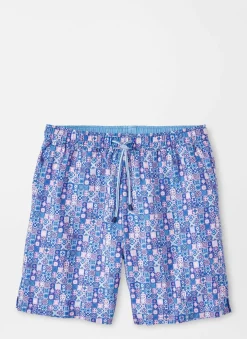Peter Millar Swim Trunks|Mosaic Madness Swim Trunk