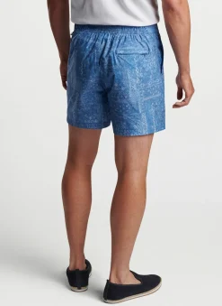 Peter Millar Swim Trunks|Patchwork Tile Swim Trunk