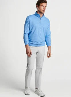 Peter Millar Pullovers & Hoodies|Perth Shadow Stripe Floral Performance Quarter-Zip