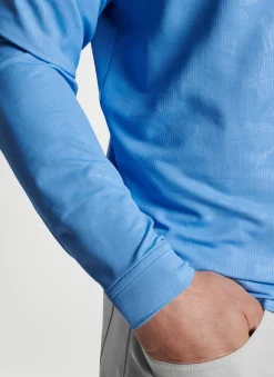 Peter Millar Pullovers & Hoodies|Perth Shadow Stripe Floral Performance Quarter-Zip