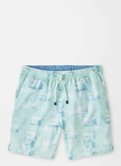 Peter Millar Swim Trunks|Postcards From Italy Swim Trunk