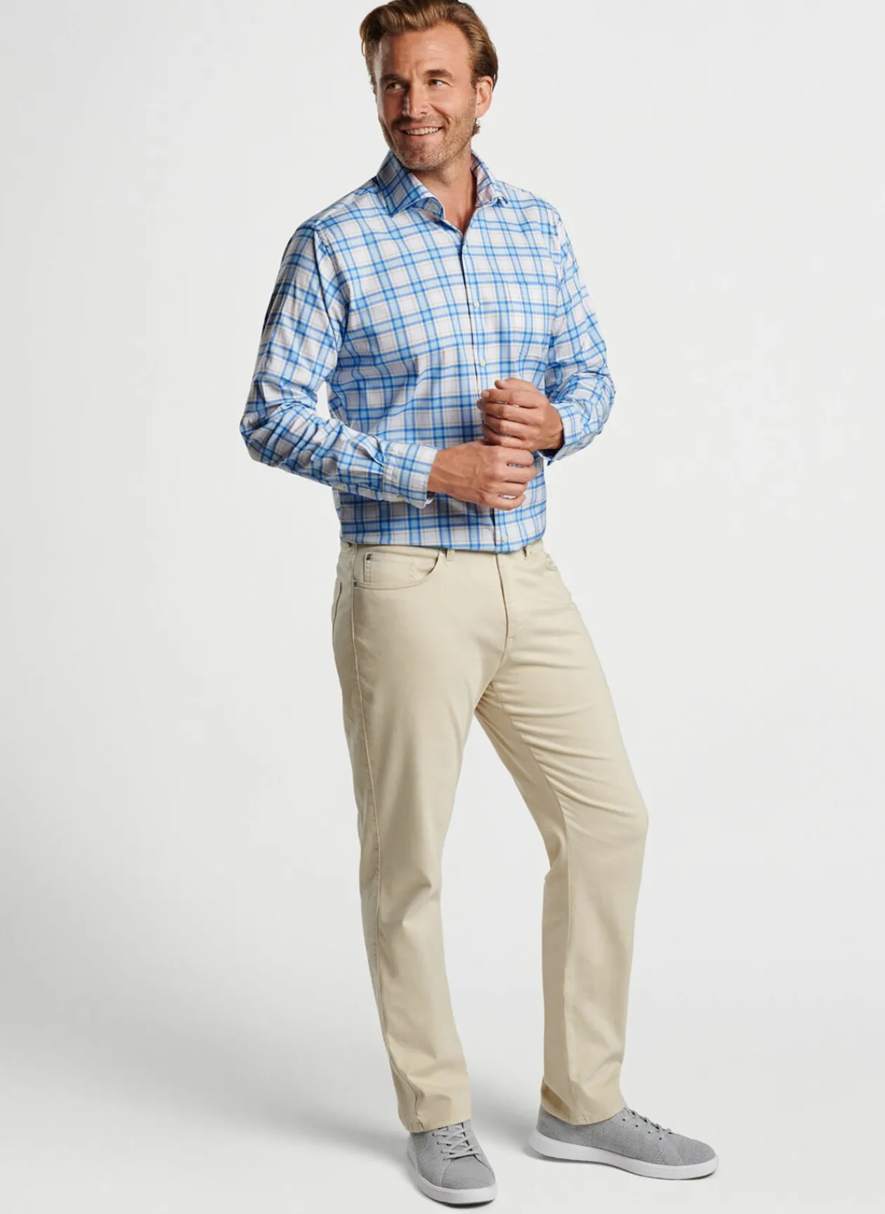 Peter Millar Sport Shirts|Rex Cotton-Stretch Sport Shirt