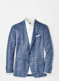 Peter Millar Sport Coats|Roseville Windowpane Soft Jacket