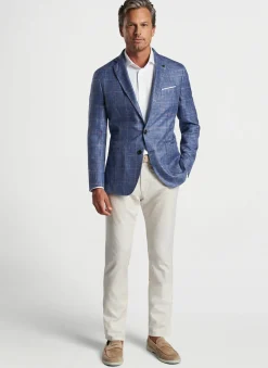 Peter Millar Sport Coats|Roseville Windowpane Soft Jacket
