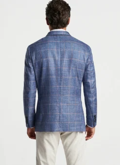 Peter Millar Sport Coats|Roseville Windowpane Soft Jacket