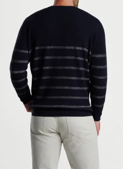 Peter Millar Sweaters|Sampson Striped Crewneck Sweater