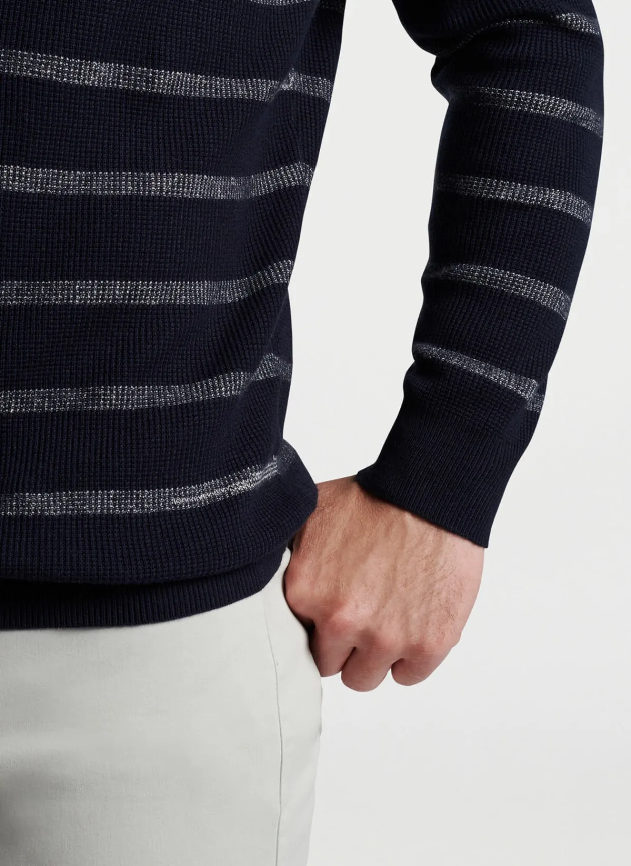Peter Millar Sweaters|Sampson Striped Crewneck Sweater