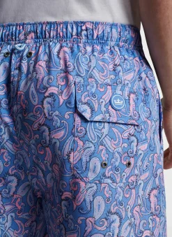 Peter Millar Swim Trunks|Seahorse Paisley Swim Trunk