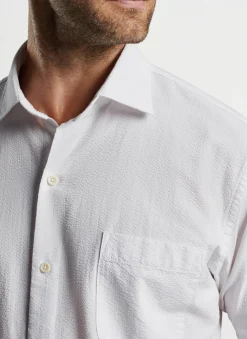 Peter Millar Sport Shirts|Seaward Seersucker Cotton Sport Shirt
