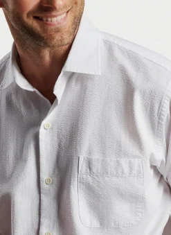 Peter Millar Sport Shirts|Seaward Seersucker Cotton Sport Shirt