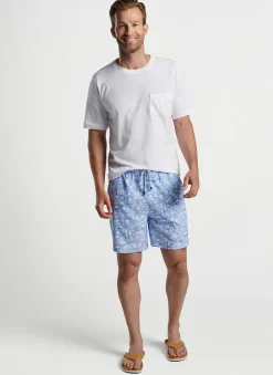 Peter Millar Swim Trunks|Shell Patchwork Swim Trunk