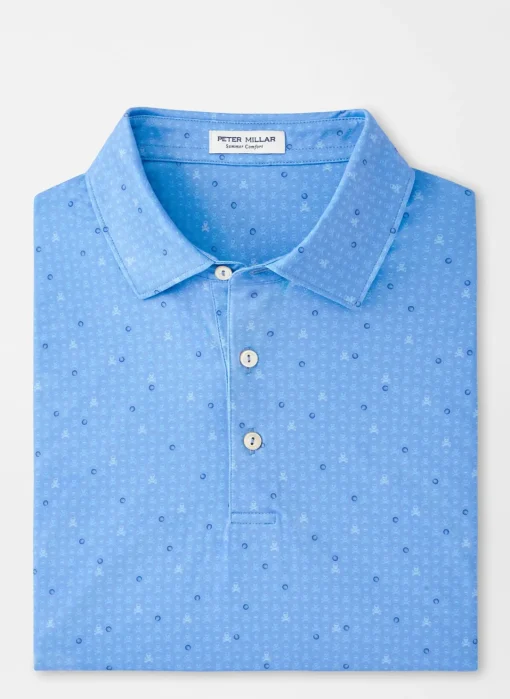 Peter Millar Sun Protection Apparel|Skull In One Performance Jersey Polo