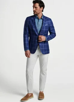Peter Millar Sport Coats|Sola Windowpane Soft Jacket