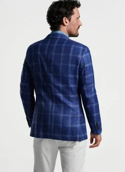 Peter Millar Sport Coats|Sola Windowpane Soft Jacket