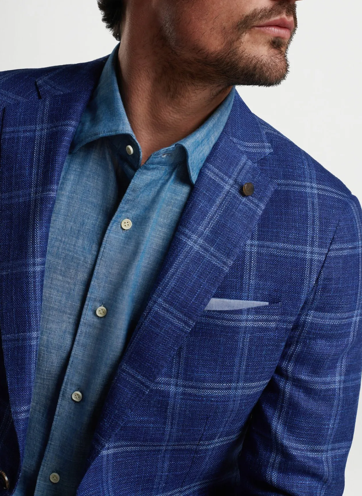 Peter Millar Sport Coats|Sola Windowpane Soft Jacket