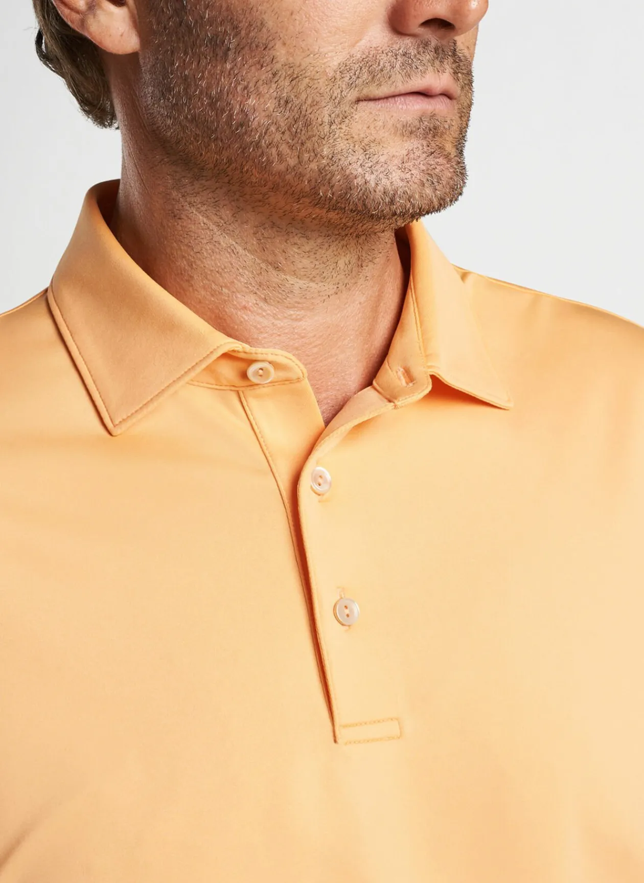 Peter Millar Polos|Solid Performance Jersey Polo (Sean Self Collar)