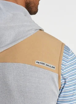 Peter Millar Vests|Solstice Performance Hybrid Full-Zip Hoodie Vest