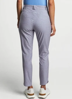 Peter Millar Women'S Golf Bottoms|Surge Links Print Performance Ankle Pant