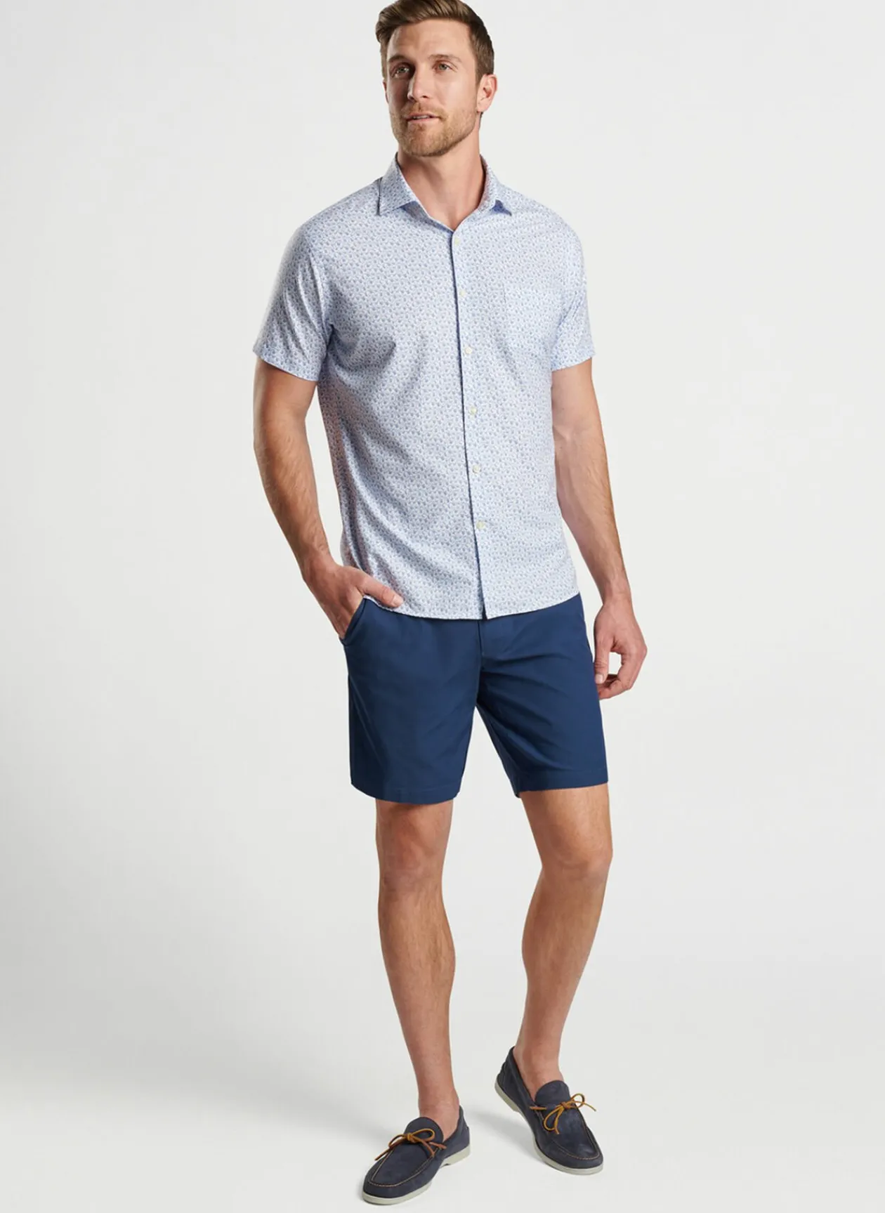 Peter Millar Sport Shirts|Tee Club Performance Poplin Sport Shirt