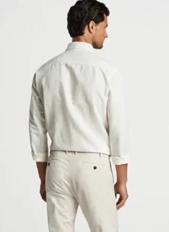 Peter Millar Sport Shirts|Teo Cotton Linen Blend Sport Shirt