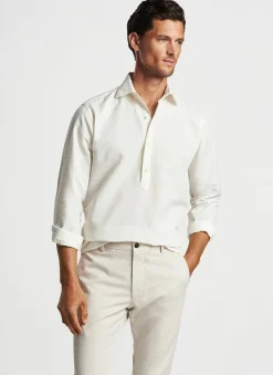 Peter Millar Sport Shirts|Teo Cotton Linen Blend Sport Shirt