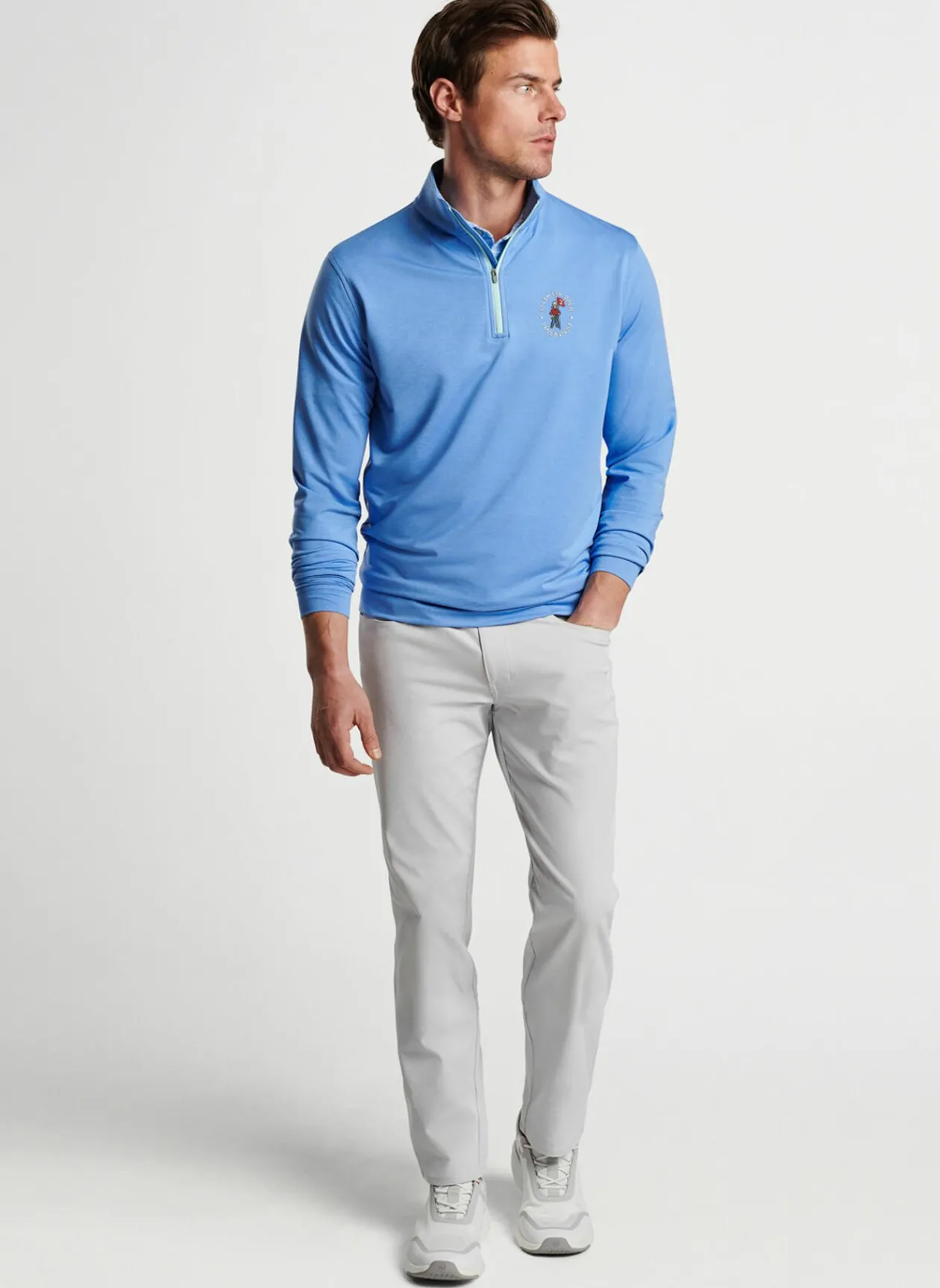 Peter Millar U.S. Open Men'S|124Th U.S. Open Perth Melange Performance Quarter-Zip