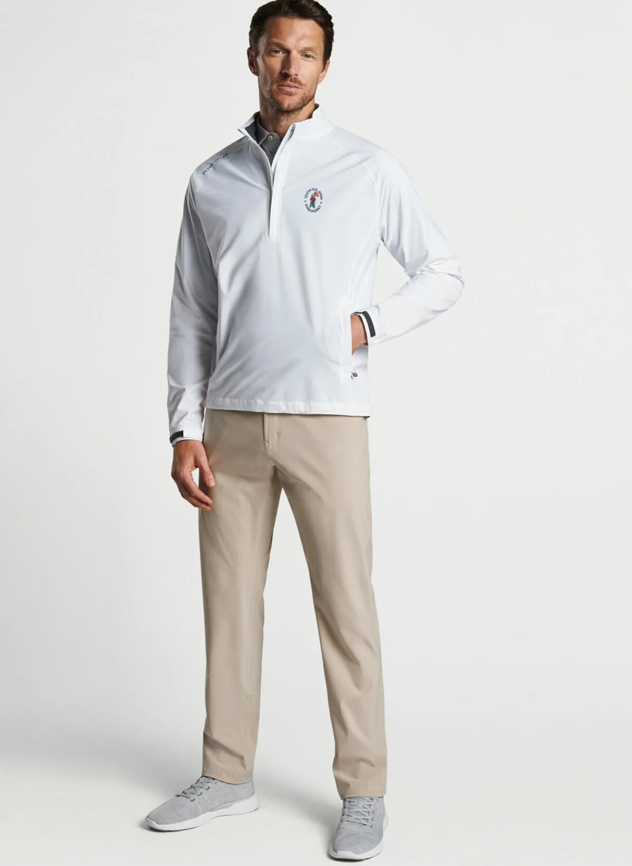 Peter Millar U.S. Open Men'S|124Th U.S. Open Shield Half-Zip Rain Shell