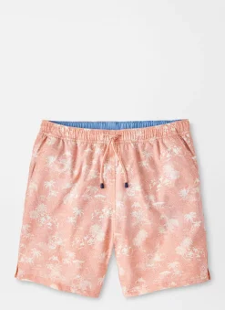 Peter Millar Swim Trunks|Thatched Hawaiian Swim Trunk