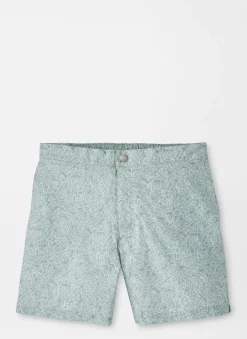 Peter Millar Swim Trunks|Tropical Leaves Swim Trunk