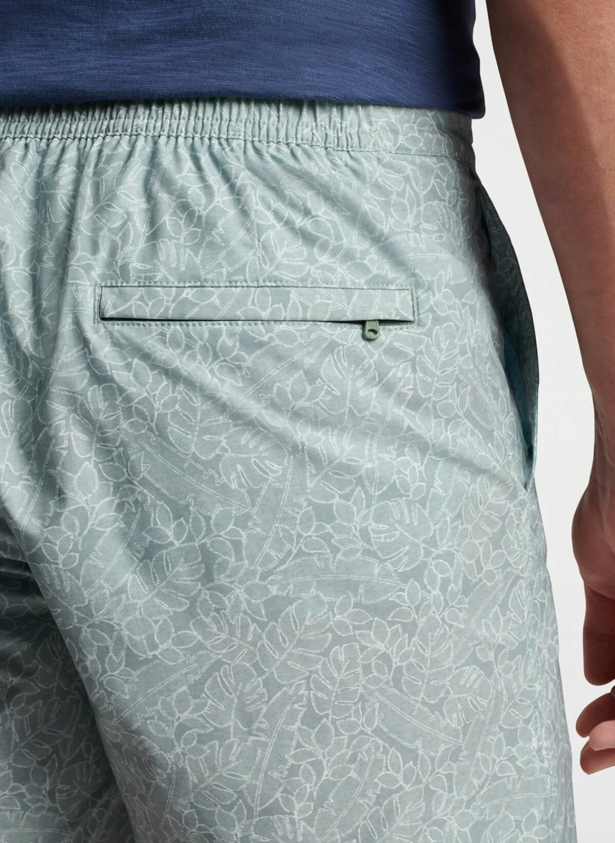 Peter Millar Swim Trunks|Tropical Leaves Swim Trunk