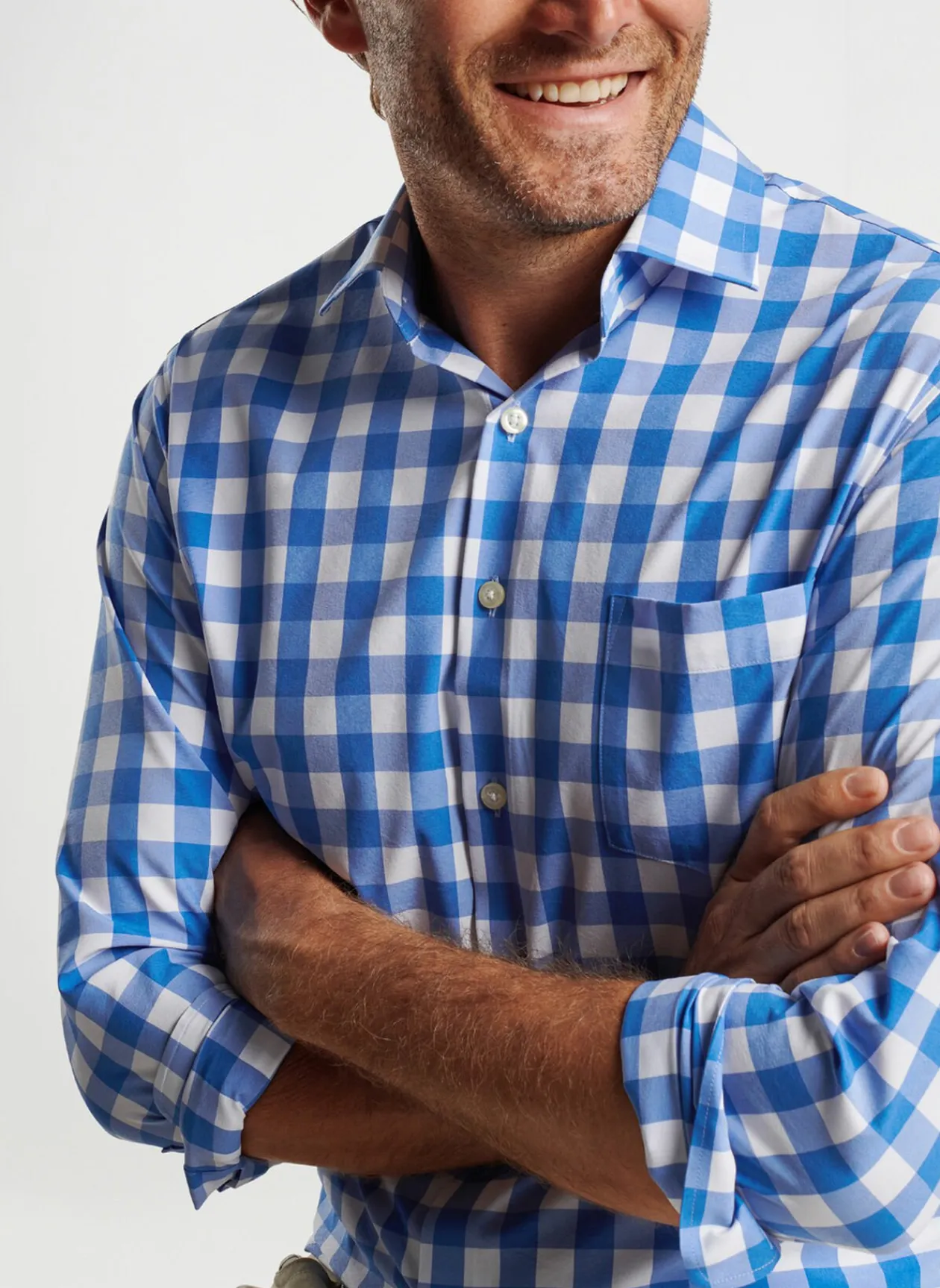Peter Millar Sport Shirts|Van Ness Performance Poplin Sport Shirt