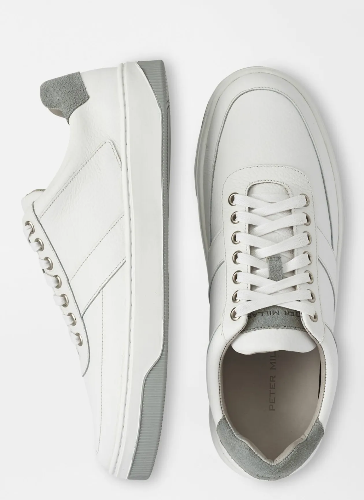 Peter Millar Sneakers|Vantage Pebble Grain Leather Sneaker