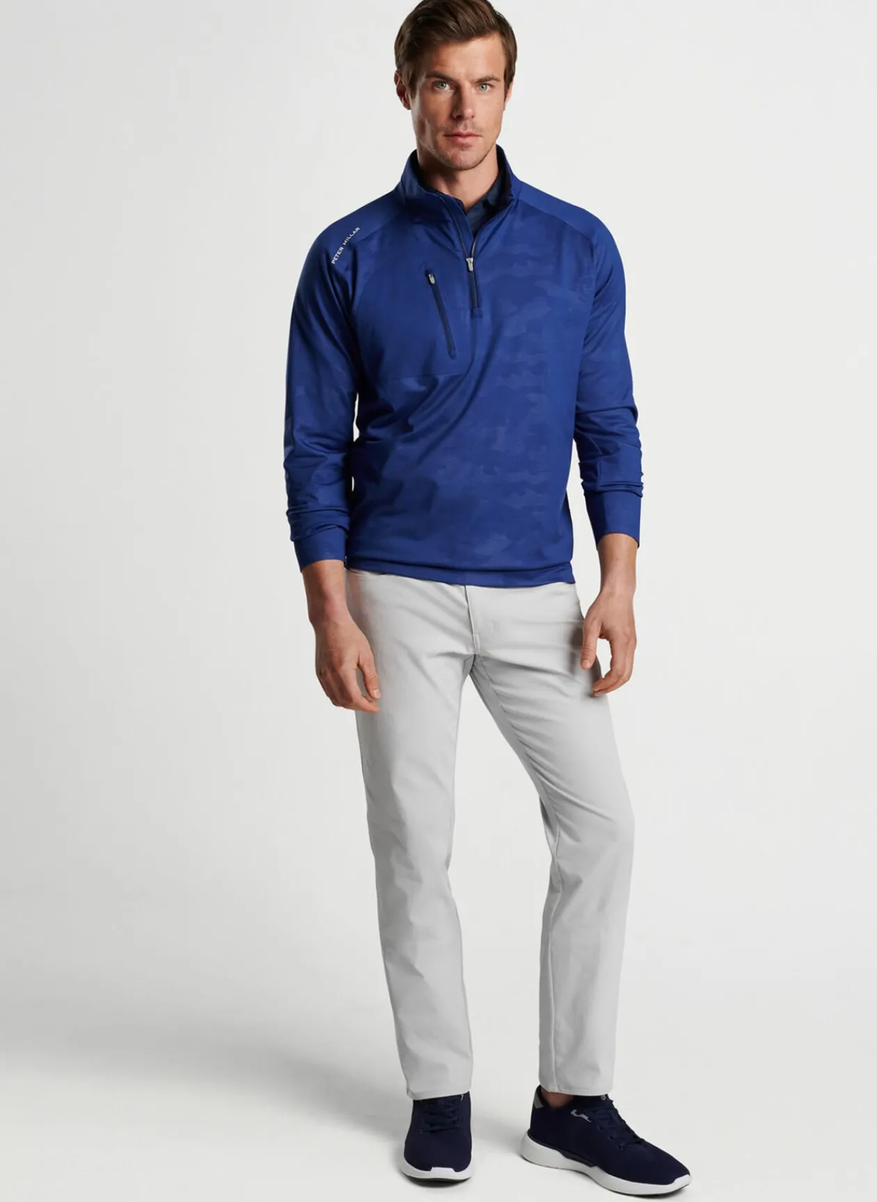 Peter Millar Pullovers & Hoodies|Verge Logo Camo Performance Quarter-Zip