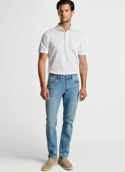Peter Millar Pants|Vintage Washed Five-Pocket Denim