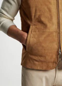 Peter Millar Vests|Vista Suede Vest