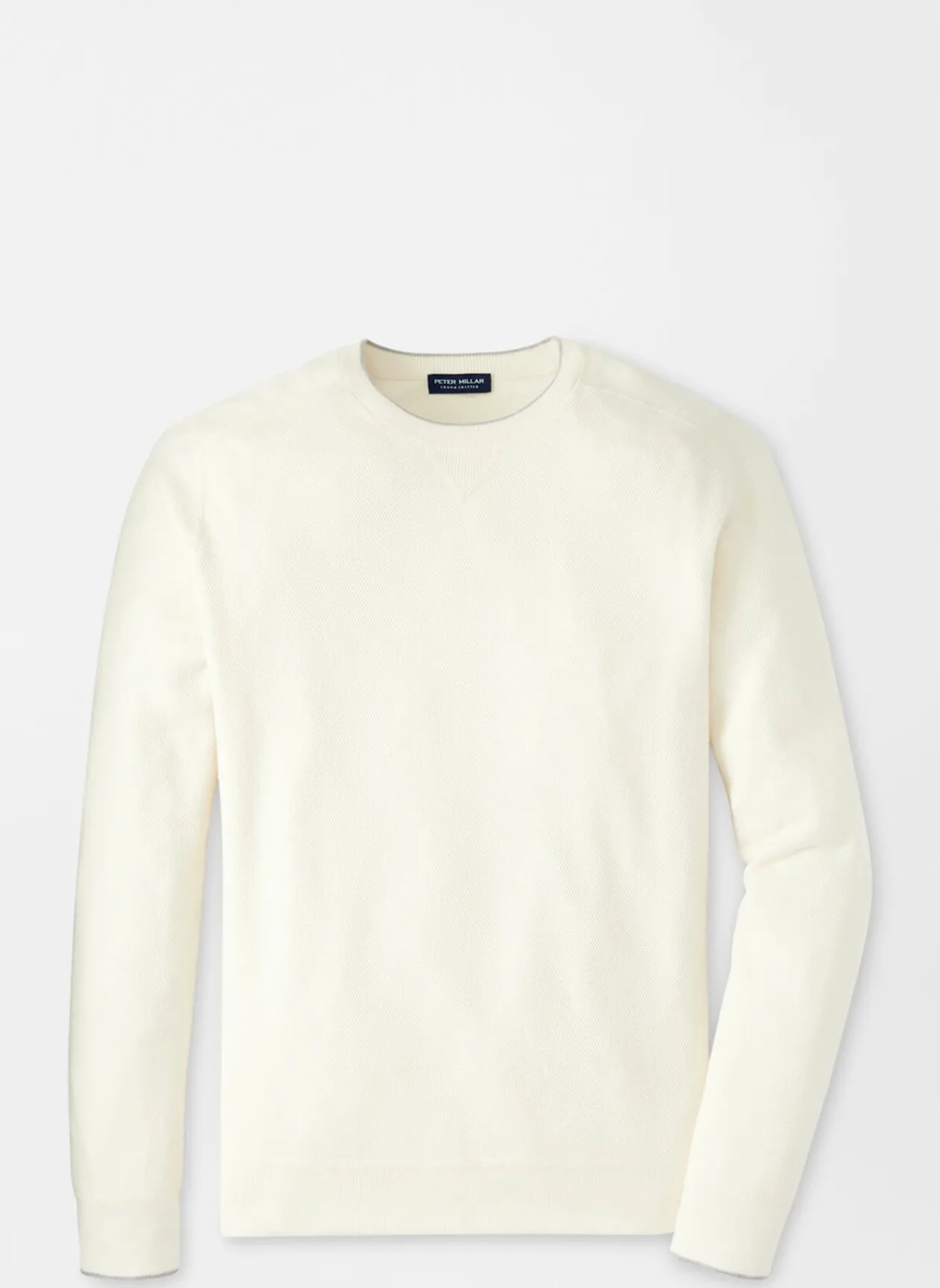 Peter Millar Sweaters|Voyager Cashmere-Silk Saddle Shoulder Crew