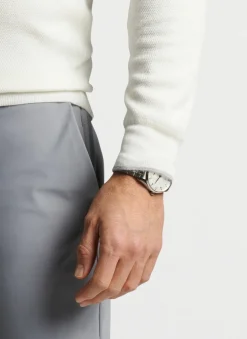 Peter Millar Sweaters|Voyager Cashmere-Silk Saddle Shoulder Crew