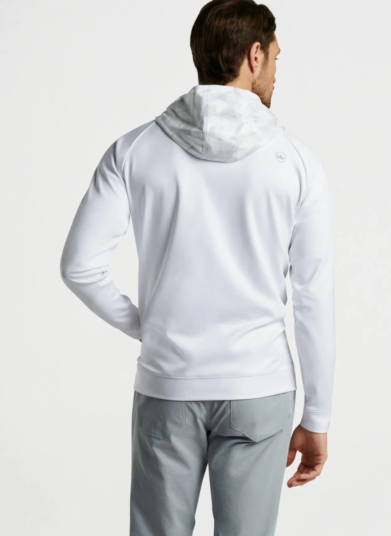 Peter Millar Pullovers & Hoodies|Weld Brushstroke Camo Half Snap Hoodie