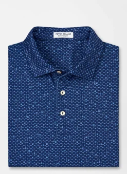 Peter Millar Sun Protection Apparel|Whiskey Sour Performance Jersey Polo