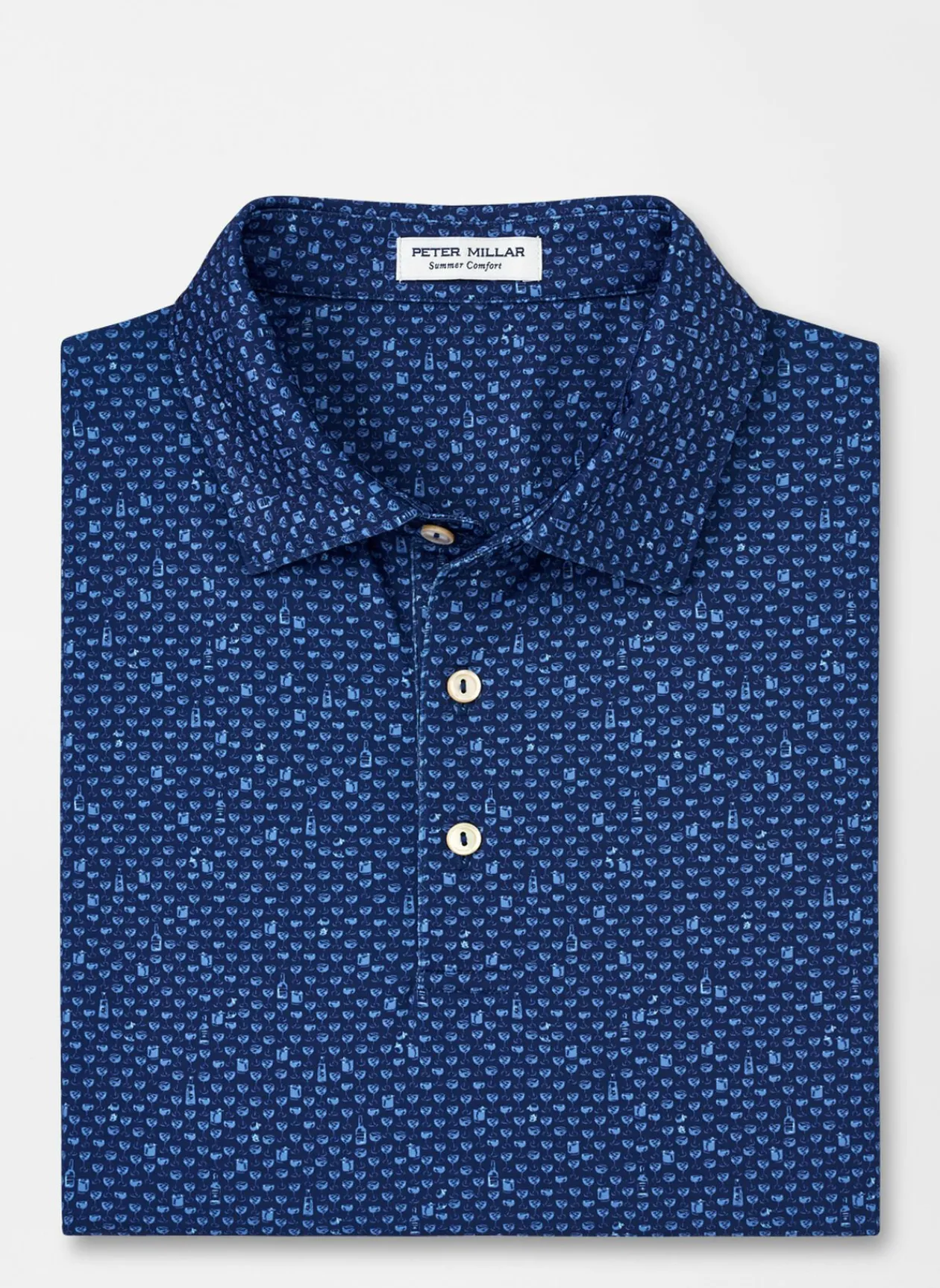 Peter Millar Sun Protection Apparel|Whiskey Sour Performance Jersey Polo