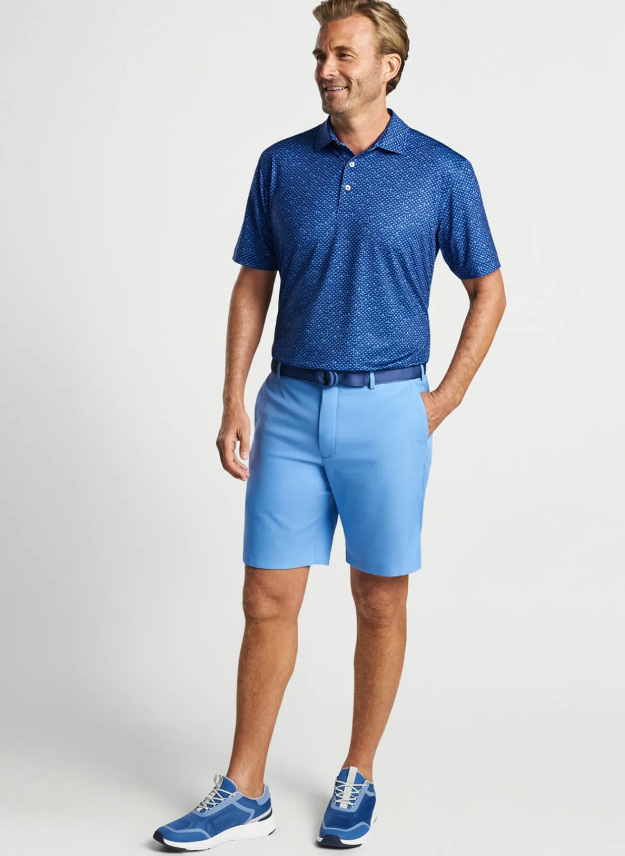 Peter Millar Sun Protection Apparel|Whiskey Sour Performance Jersey Polo