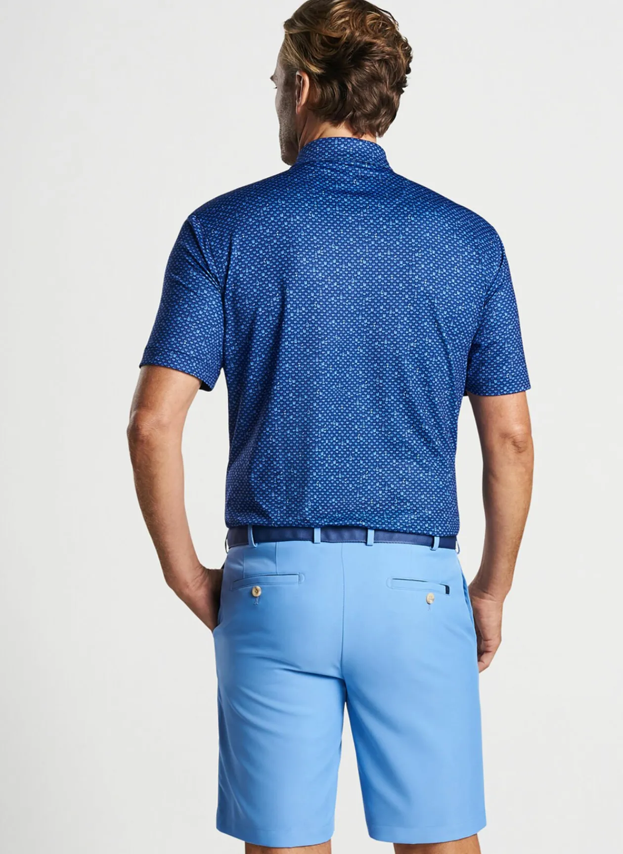 Peter Millar Sun Protection Apparel|Whiskey Sour Performance Jersey Polo