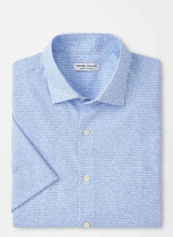 Peter Millar Sport Shirts|Wine Flight Performance Poplin Sport Shirt