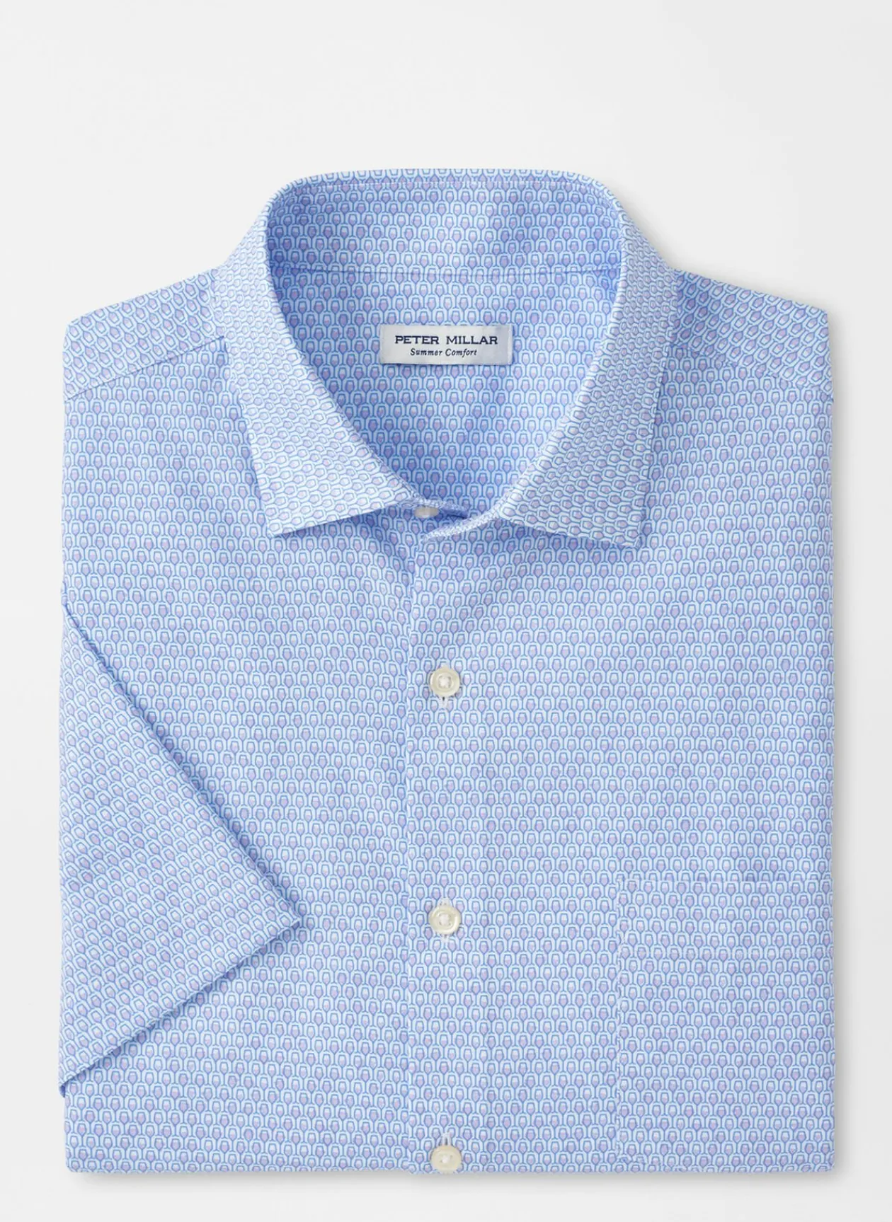 Peter Millar Sport Shirts|Wine Flight Performance Poplin Sport Shirt